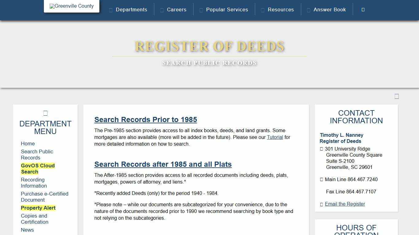 County of Greenville, SC